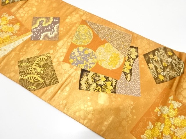 Japanese Kimono / Antique / Fukuro Obi Silk